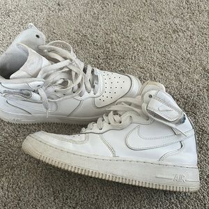 Air Force white high tops! Women’s size 8.5 men’s/kids 7Y
